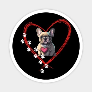 French bulldog for Valentine's Day Magnet